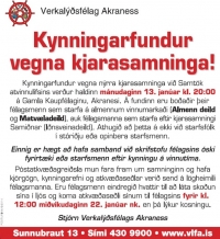 Kynningarfundur vegna kjarasamninga!