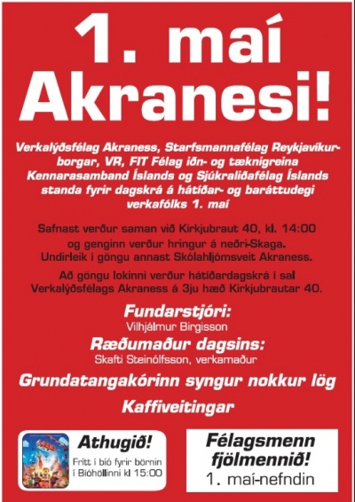 1. maí hátíðarhöld á Akranesi!