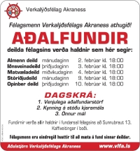 Aðalfundir deildanna