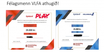 Félagsmenn athugið