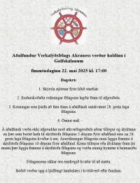 Aðalfundur félagsins